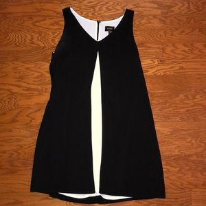 Black and white cocktail dress